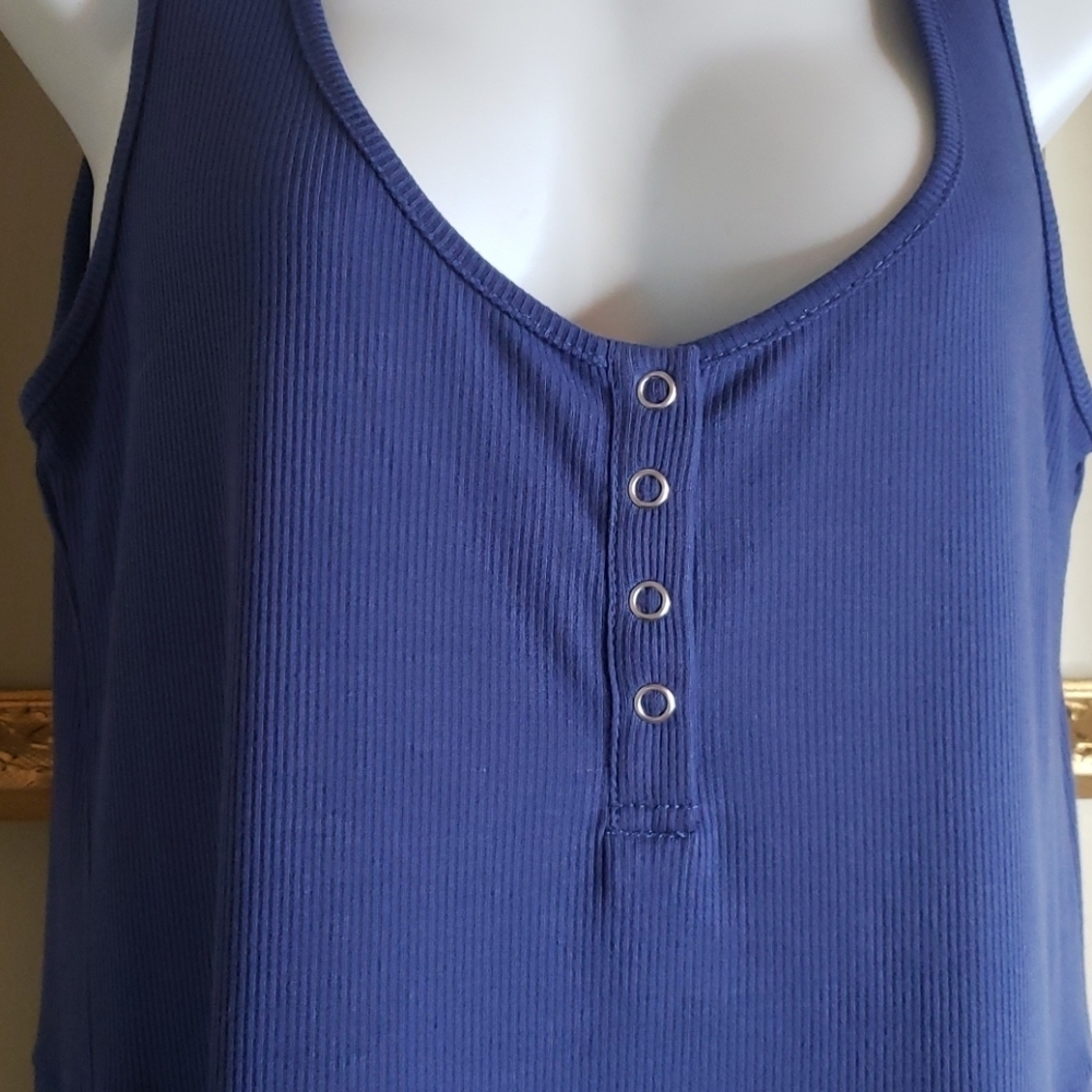 C&V Blue Ribbed Dress - Picture 6 of 8